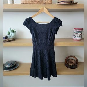 Black Lace Victoria gothic Mini dress Halloween Dress